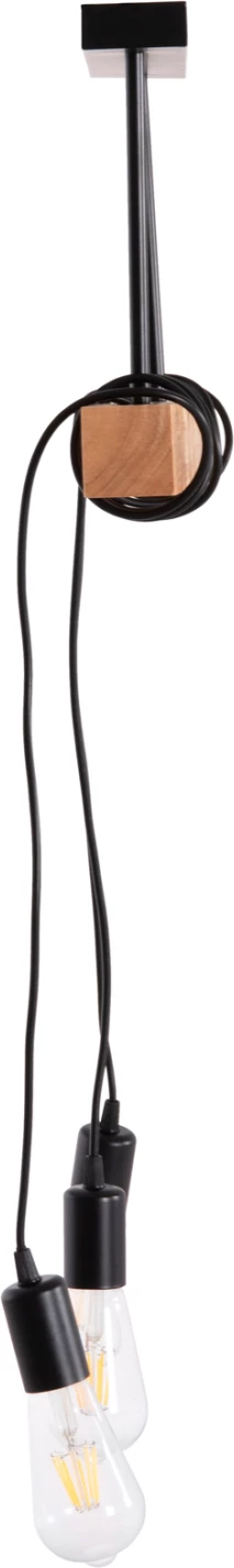 Llambë tavani me 3 drita, metal dhe dru, VOLKS FH4658, 49.5x5x134.5cm 8