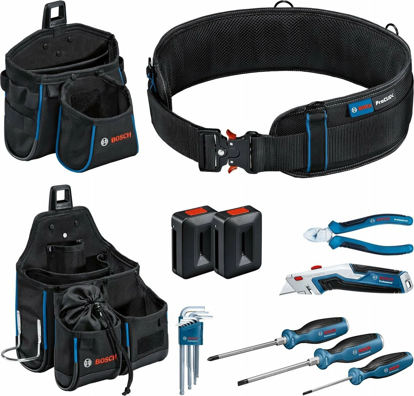 Rrip veglash Bosch Professional ProClick 1600A02H5C 108 cm, set 11 copë, e zezë