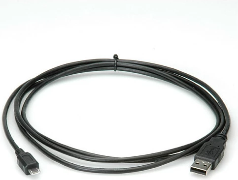 Kabllo USB ROLINE USB 2.0, USB-A në Micro-USB B, 3 m, e zezë