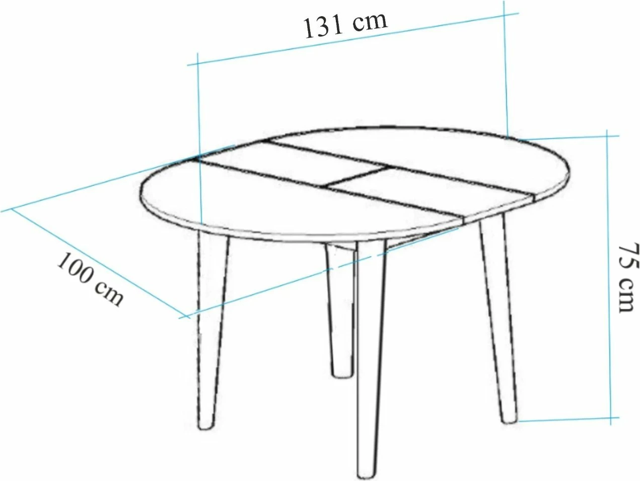 Set tavolinë me karrige, zgjatues, 3 pjesë, Skye Decor, Vina 1070, ngjyrë pishë Atlantiku, jeshile