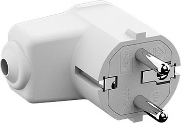 Fishe këndore montimi Bachmann CEE 7/7 (Type F) 16A 250V, e bardhë