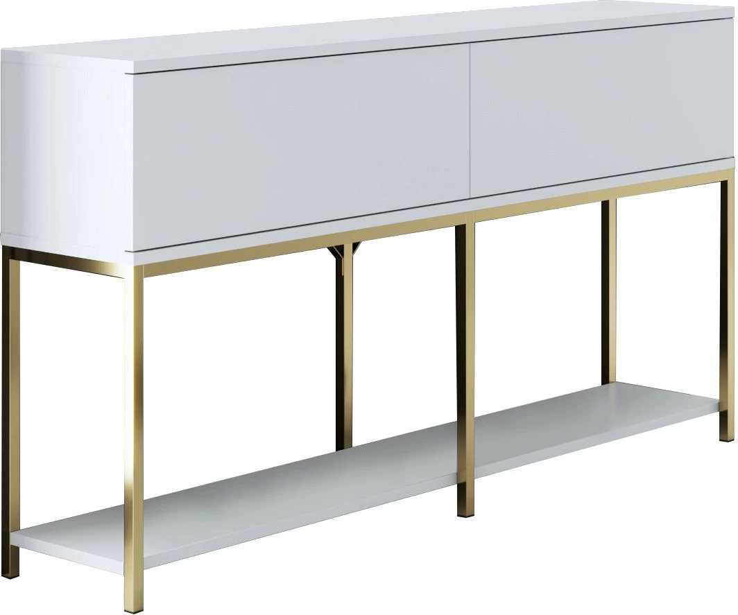 Set mobiljesh për dhomë dite, Hanah Home Lord, e bardhë dhe ari