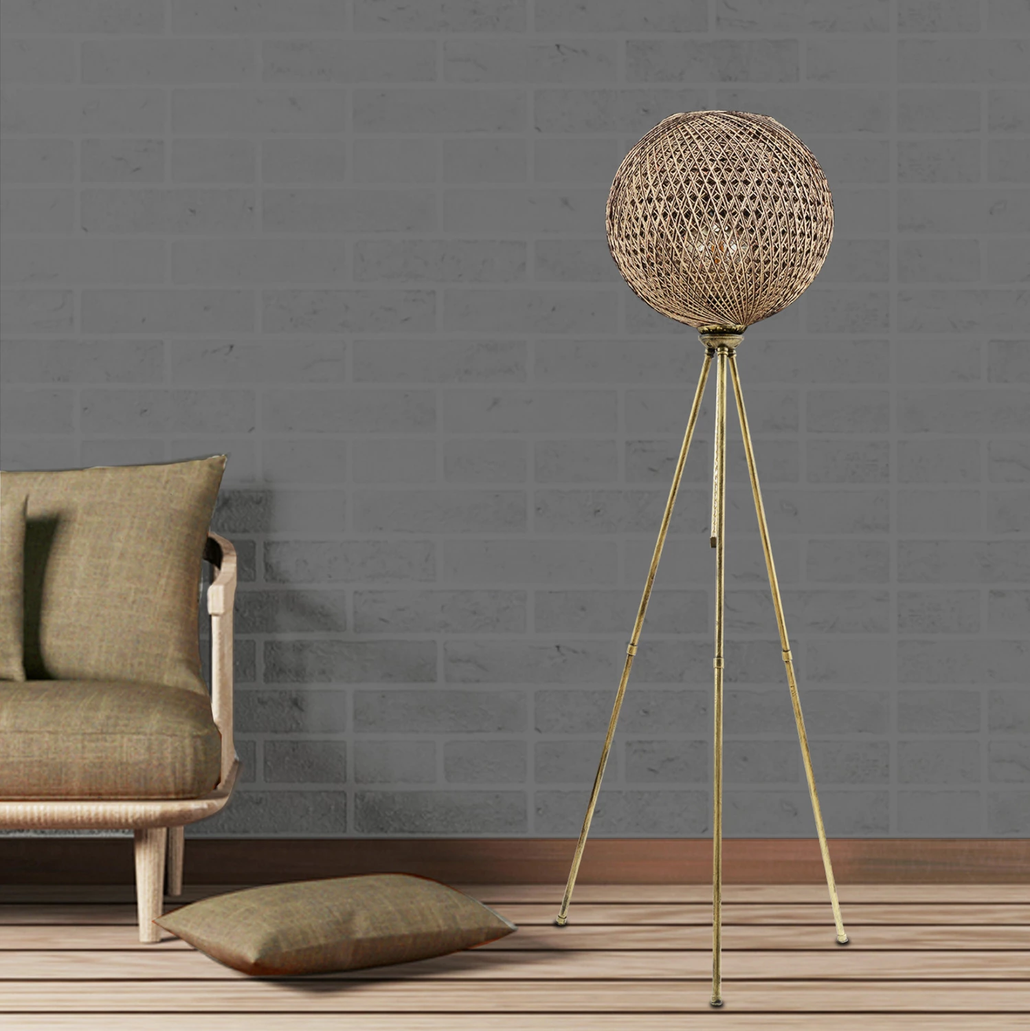 Llambë dyshemeje, ngjyrë ari, FH7495.01, 35x138 cm