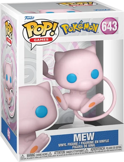 Figurinë koleksionuese Funko POP! Games Pokemon Mew (EMEA), rozë