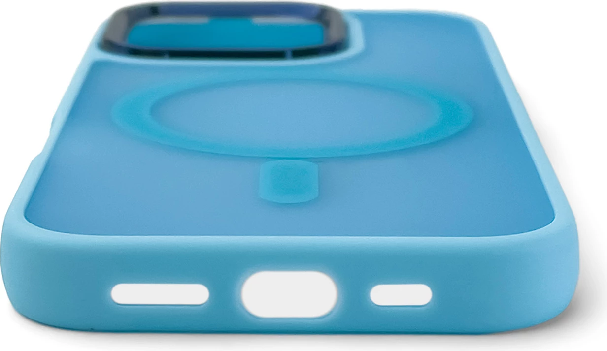 Mbështjellës Hurtel Magnetic Collection MagSafe për iPhone 16 Pro, TPU, kaltër e çelët