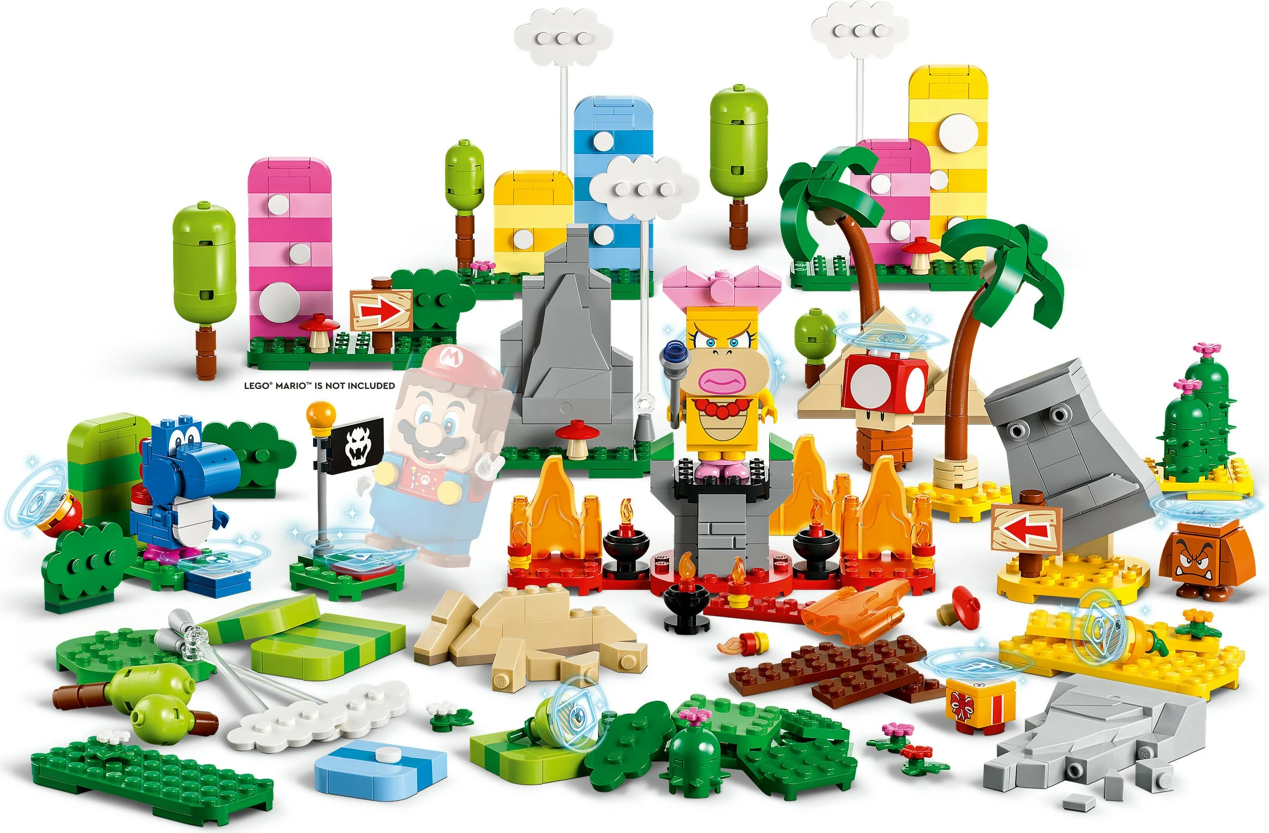 Set ndërtimi LEGO Super Mario Creativity Toolbox, 588 pjesë, shumëngjyrësh