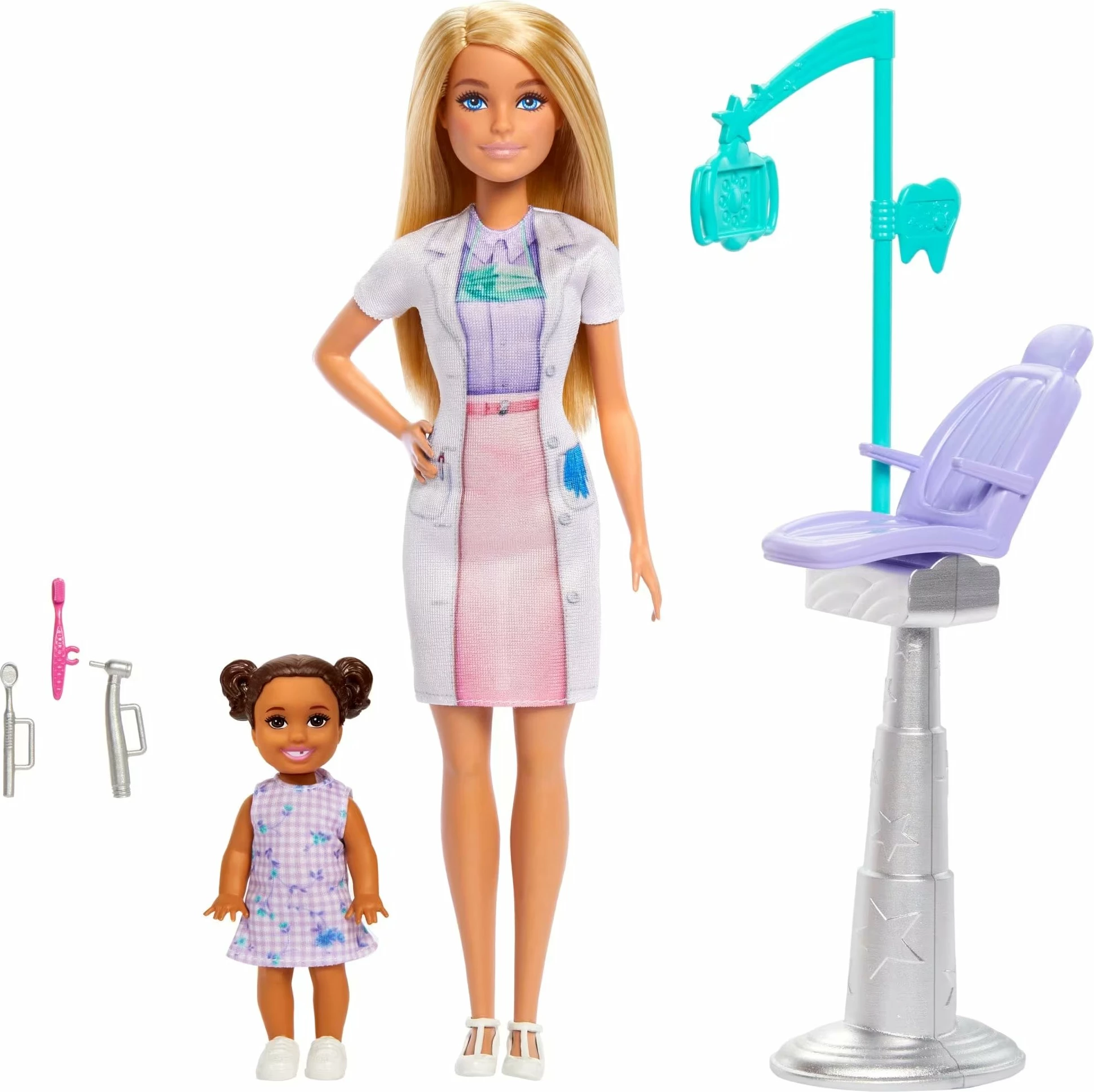 Kukull Barbie Mattel You Can Be Anything Dentist JCR74, set karriere