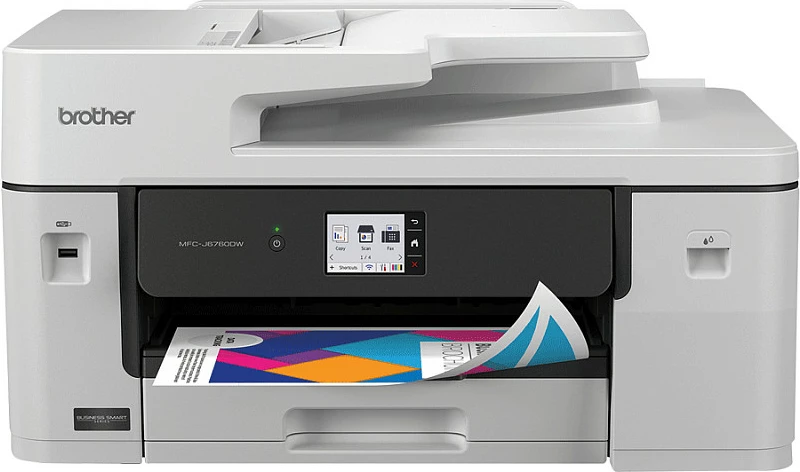 Printer multifunksional Brother MFC-J6760DW, Inkjet, A3, ngjyra, 1200 x 4800 DPI, duplex, ADF 50 fletë, bardhë/zi