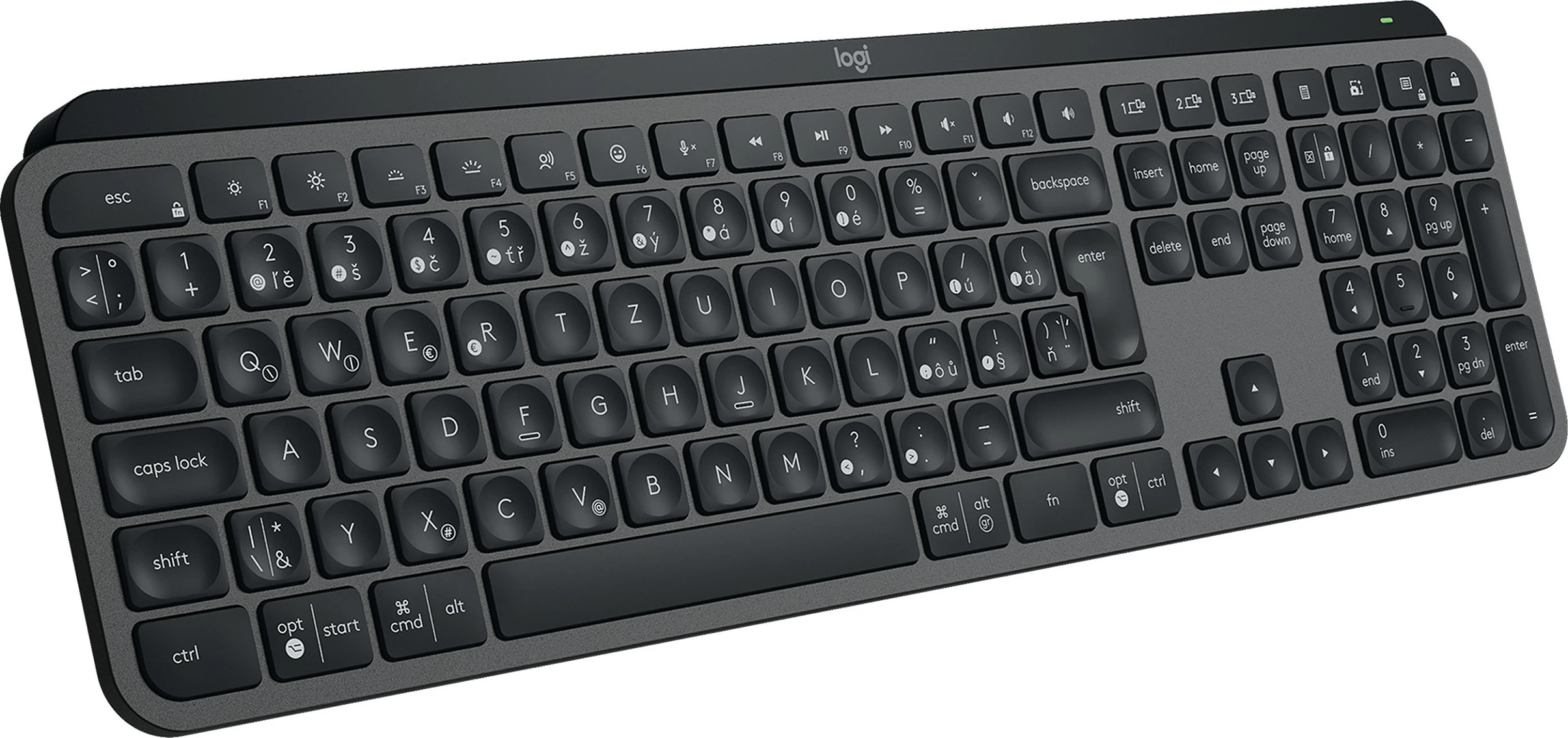 Tastierë Logitech MX Keys S, wireless, QWERTZ, LED, grafit