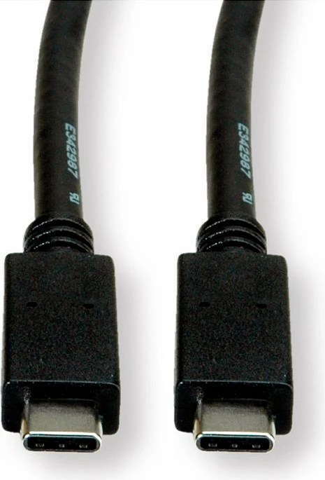 Kabllo USB-C ROLINE GREEN 11.44.9056, 1m, USB 3.2 Gen 2, 10Gbps, PD 100W, e zezë