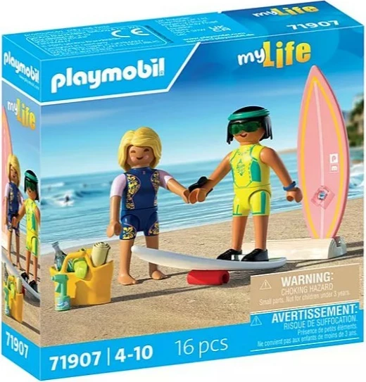 Set lodrash Playmobil My Life 71907, shkollë sërfi me figura, 16 pjesë