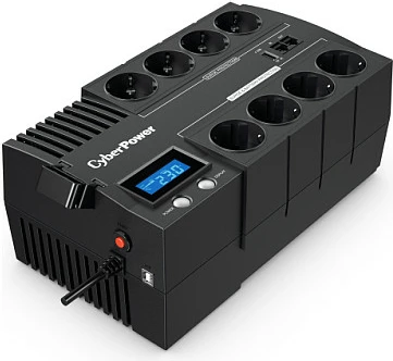 UPS CyberPower BR700ELCD, 700VA/420W, 8x Schuko, LCD, e zezë