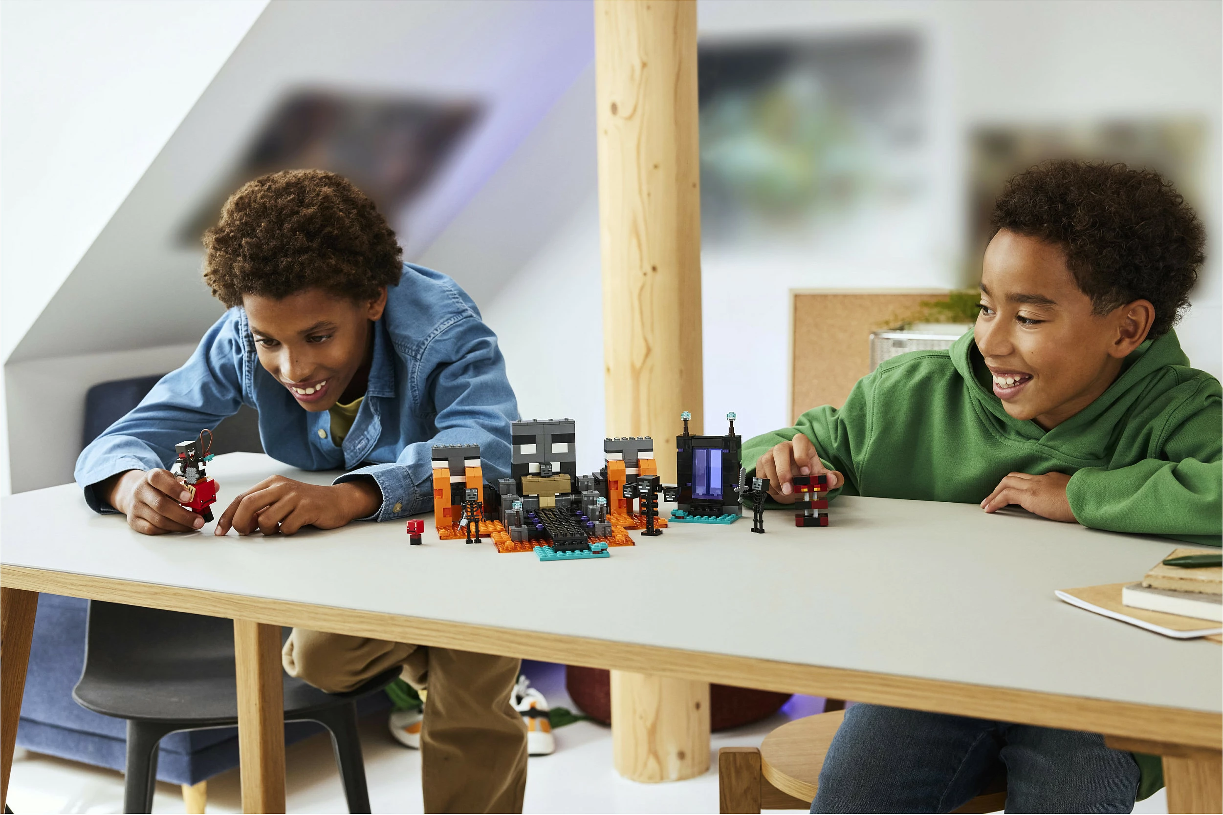 Set ndërtimi LEGO Minecraft Wither Battle 21590, 494 copë, 7 figura, shumëngjyrësh