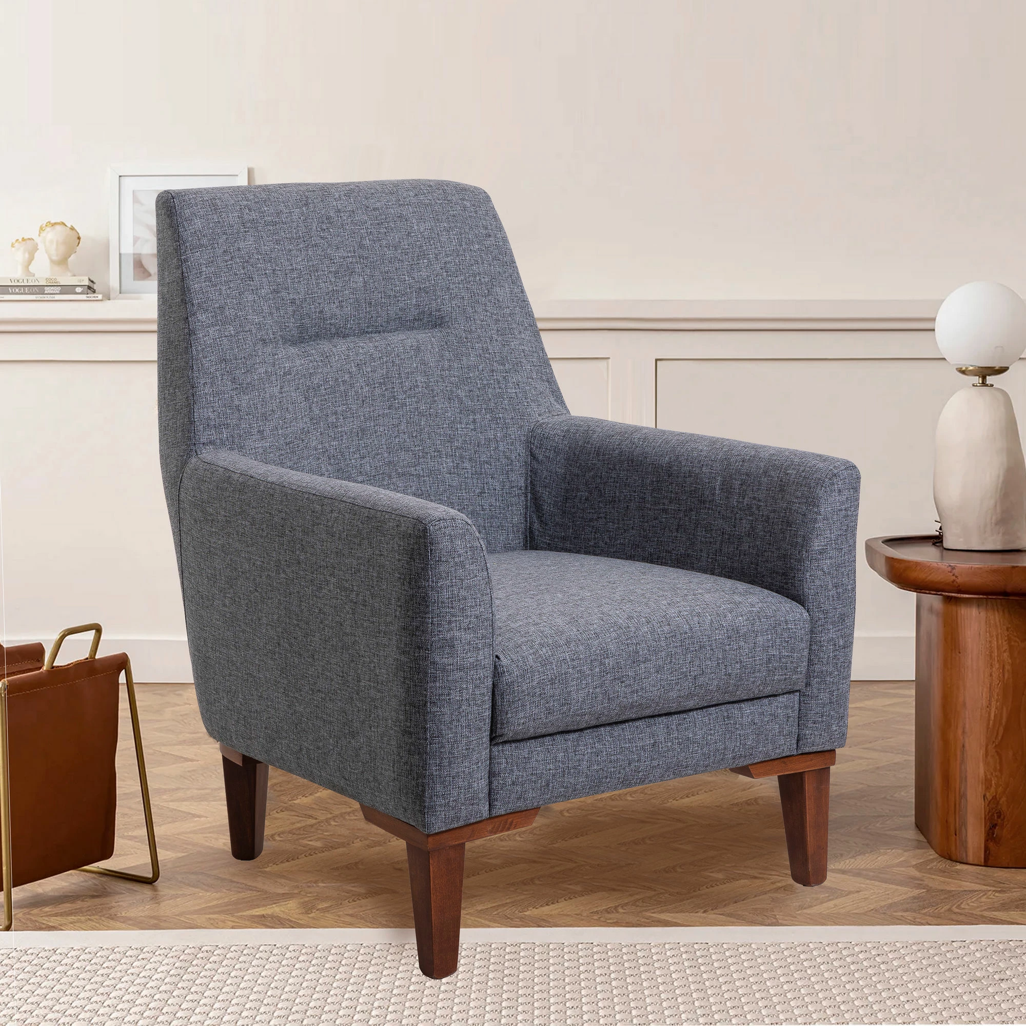Karrige krahu Atelier del Sofa, Liones 30, ngjyrë gri e errët