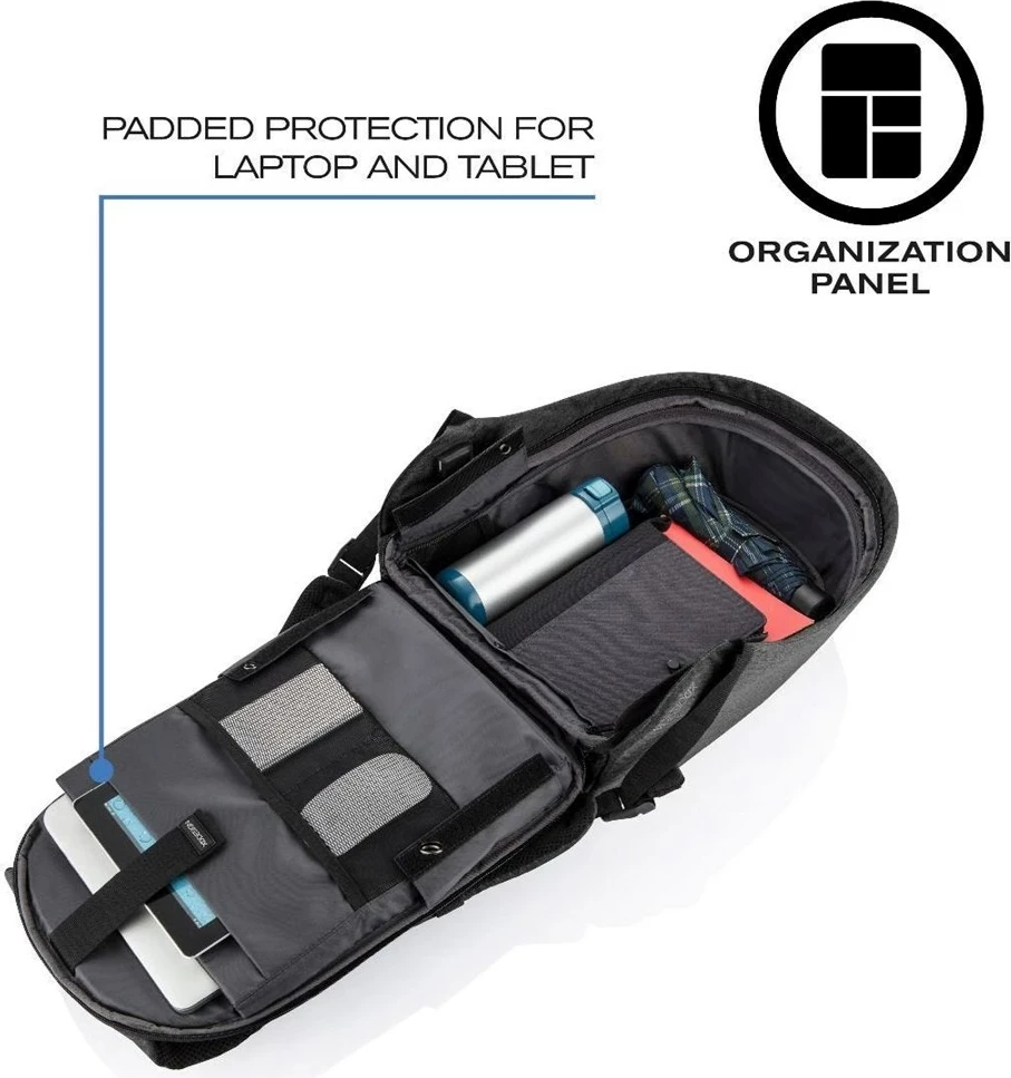 Çantë shpine për laptop XD Design Bobby, e zezë