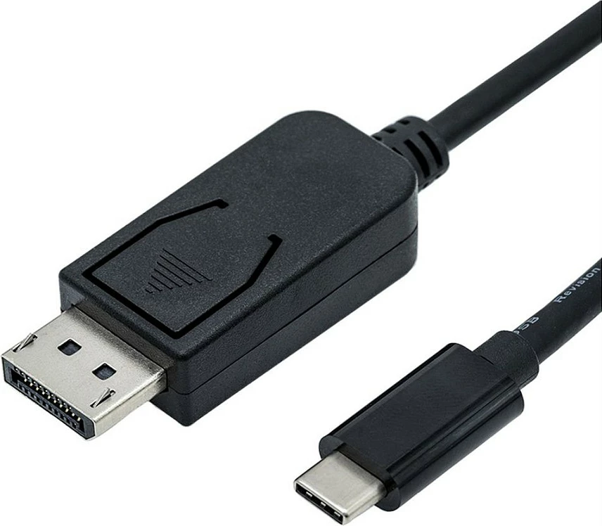 Kabllo adapter ROLINE USB-C në DisplayPort v1.2, 1 m, 4K 60Hz, e zezë