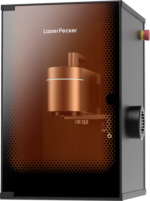 Gravues lazeri LaserPecker LP4-SV Safeguard, dual lazer 10W 450nm + 2W 1064nm, Bluetooth/USB, zonë pune 160×120mm, set
