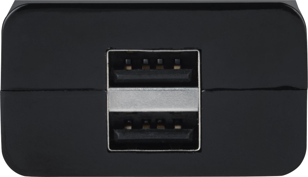 Karikues Hama, 2 USB Porte 2.1 A, i zi, 00223371