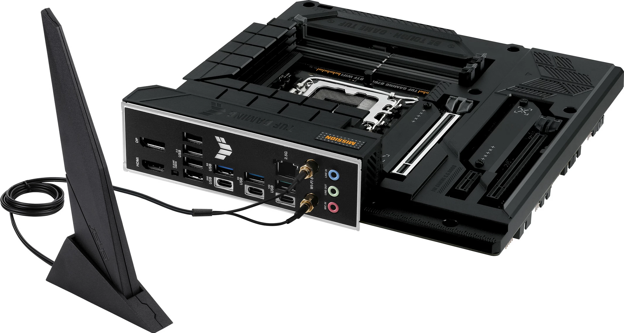 Pllakë amë ASUS TUF GAMING B760M-BTF WIFI, Intel, LGA 1700, DDR5, micro ATX
