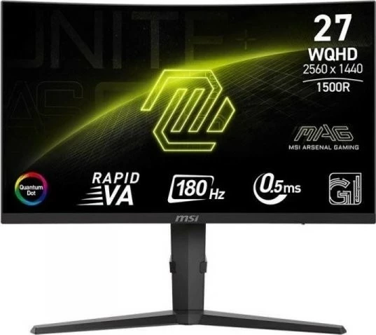 Monitor MSI MAG 275CQRF QD E2, 27 inç, 2560 x 1440, 180 Hz, i zi