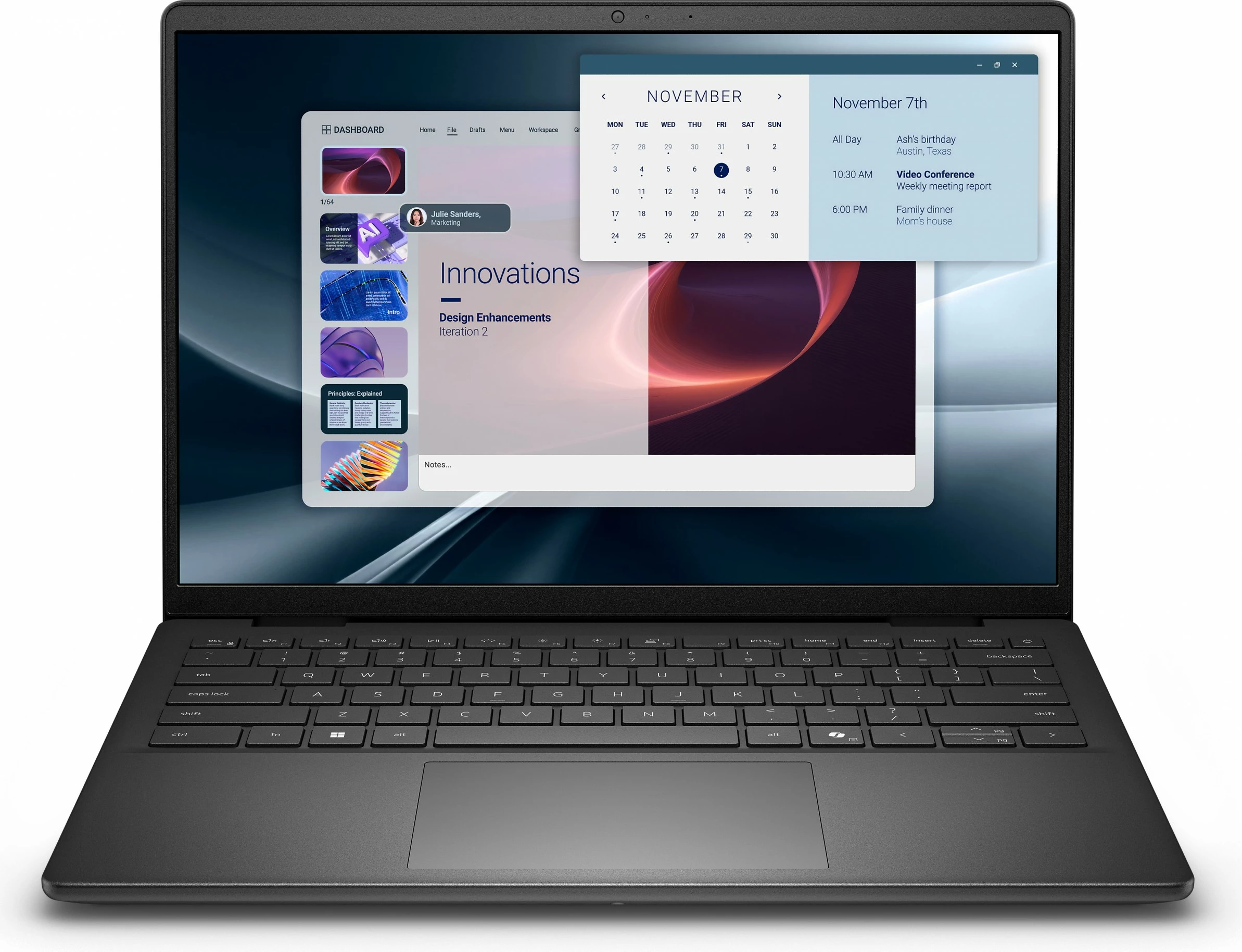 Kompjuter Dell Pro 14 Essential PV14255, AMD AI7 350, 16GB, 1TB SSD, 14 inç, AMD Radeon, e zezë