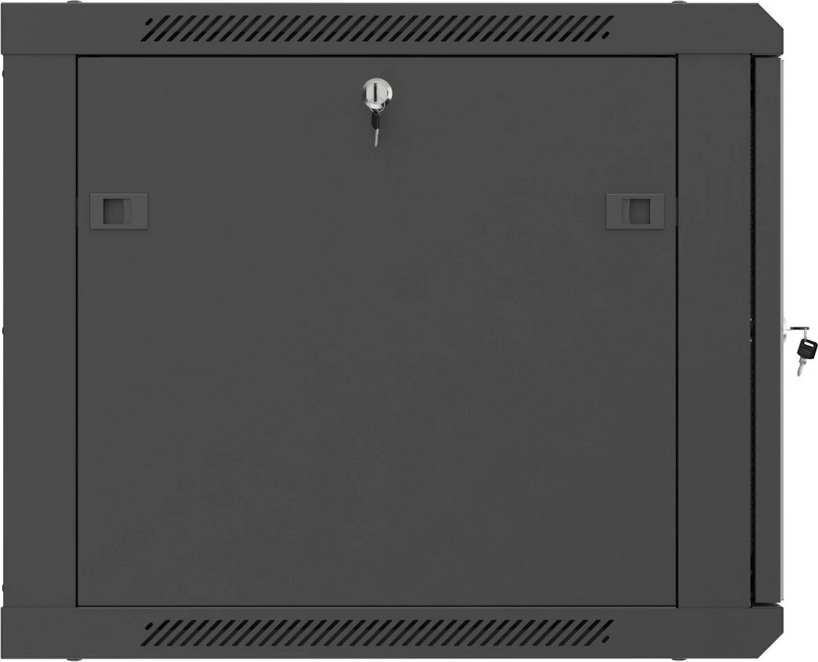Kabinet rack muror, Lanberg, WF01-6609-23B, 19" 9U 600x600, derë e perforuar, kapacitet 60 kg, IP20, Flat Pack, e zezë
