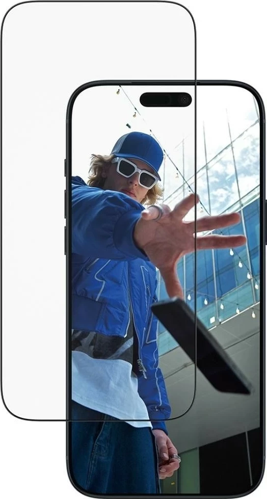 Mbështjellës xhami PanzerGlass Ultra-Wide Fit EasyAligner për iPhone 17 Pro Max transparent