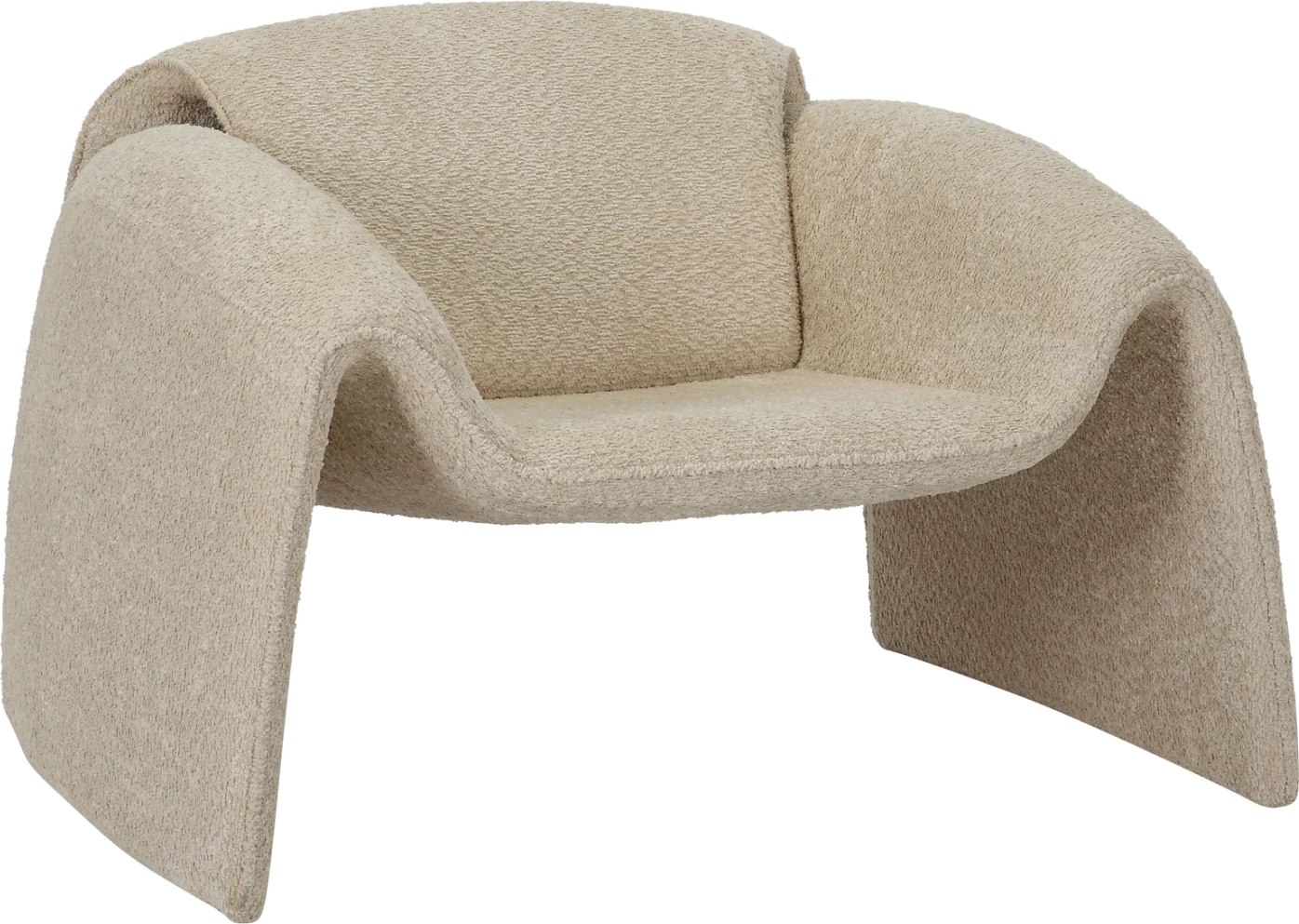 Fotel TREK, pëlhurë boucle, kornizë metali, 100x83x66H cm