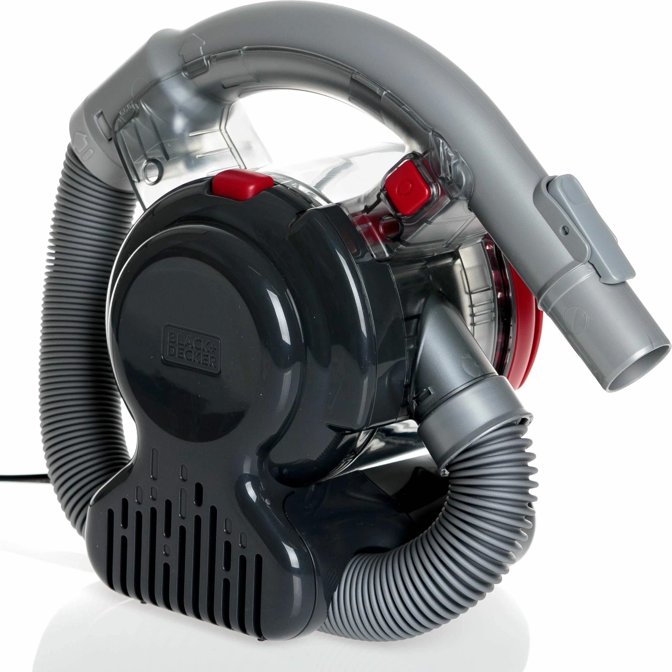 Fshesë me korrent dore Black&Decker Flexi PD1200AV, 12 V, 560 ml, 5 m kabllo, me aksesorë, gri