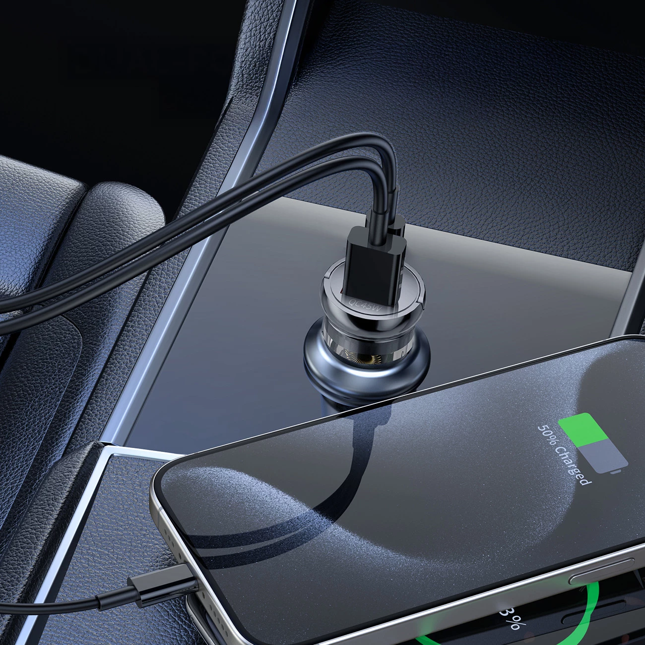 Karikues makine, Wozinsky, WCGWCW, USB-C PD 65W + USB-A QC 3.0 45W, 2 porta, zi