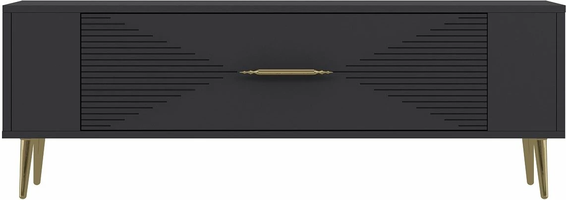 Komodë TV Skye Decor, Retrol1, antracit, ari