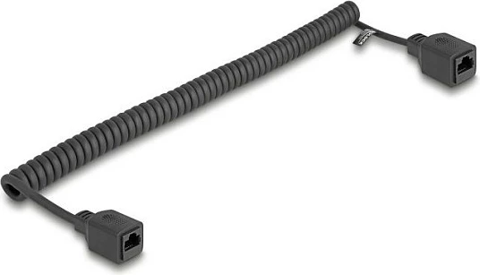 Kabllo rrjeti DeLOCK 90669 Cat5e RJ-45 (F/F), 1 m, e zezë