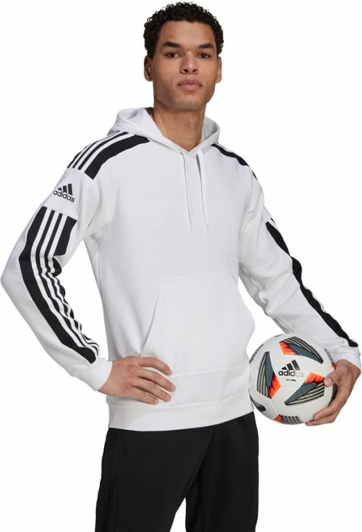 Duks me kapuç për meshkuj adidas Squadra 21, i bardhë
