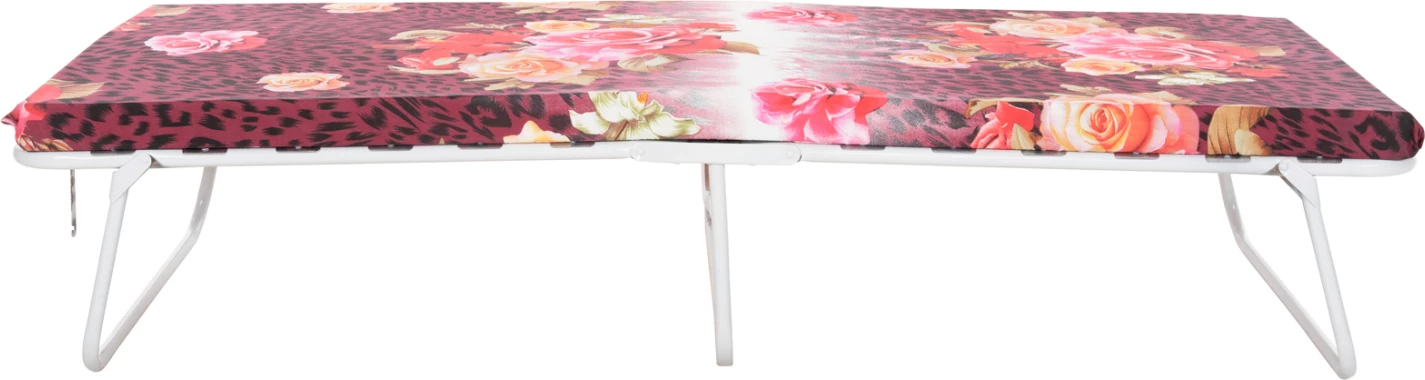 Shtrat kamping palosës me dyshek 6cm shkumë 180x80 me mbështetje druri