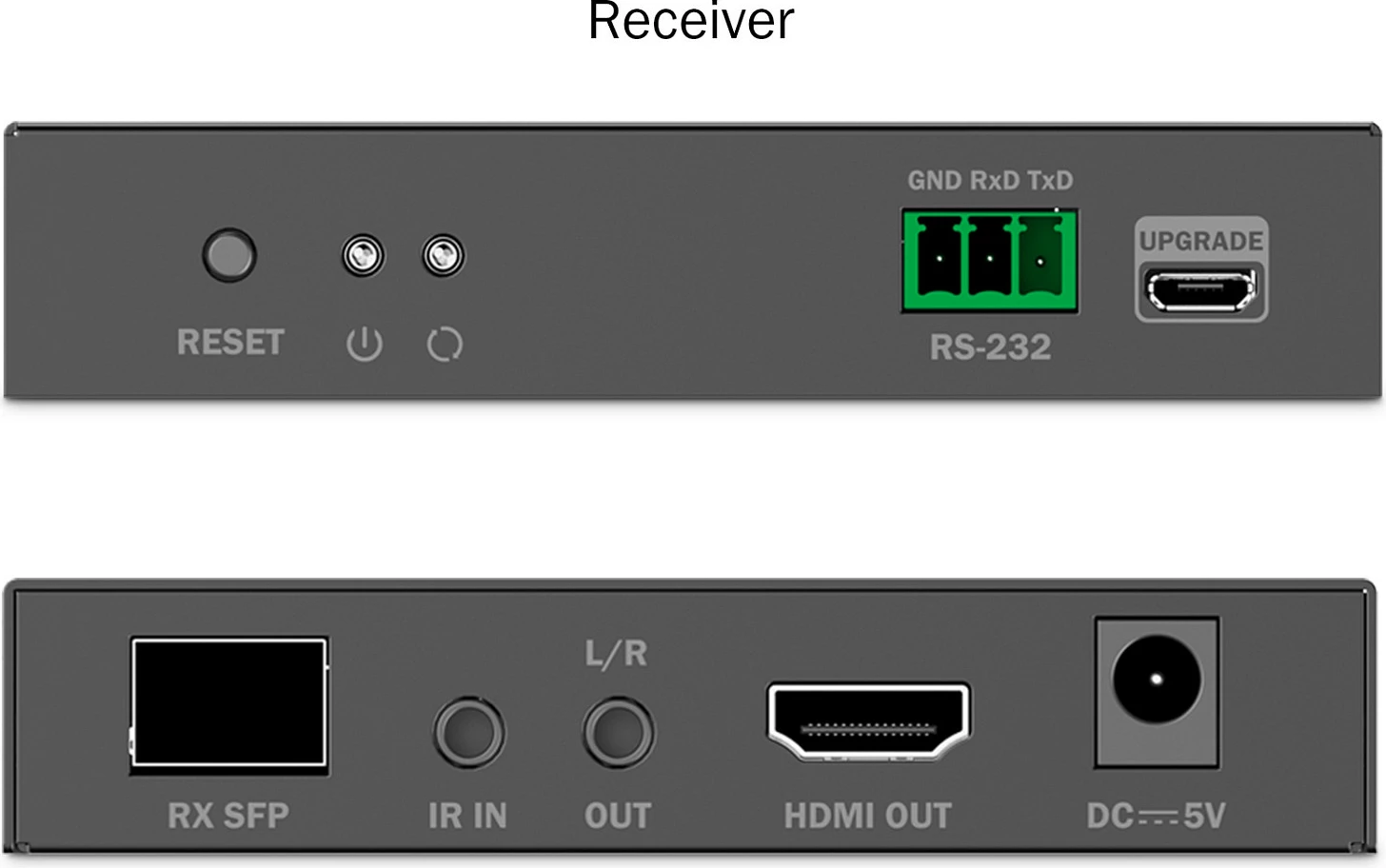 Set extender HDMI me fibra Digitus, 4K/60Hz, deri 40 km, i zi