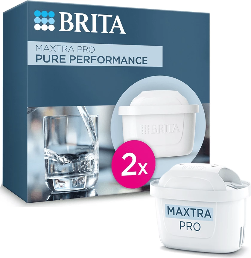 Brita Pure Performance Filter Zëvendësues Uji, Pako me 2 filtera