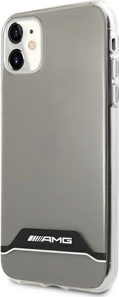 Mbështjellës Mercedes AMG Electroplate Black&White për iPhone 11/XR 6.1", Transparent