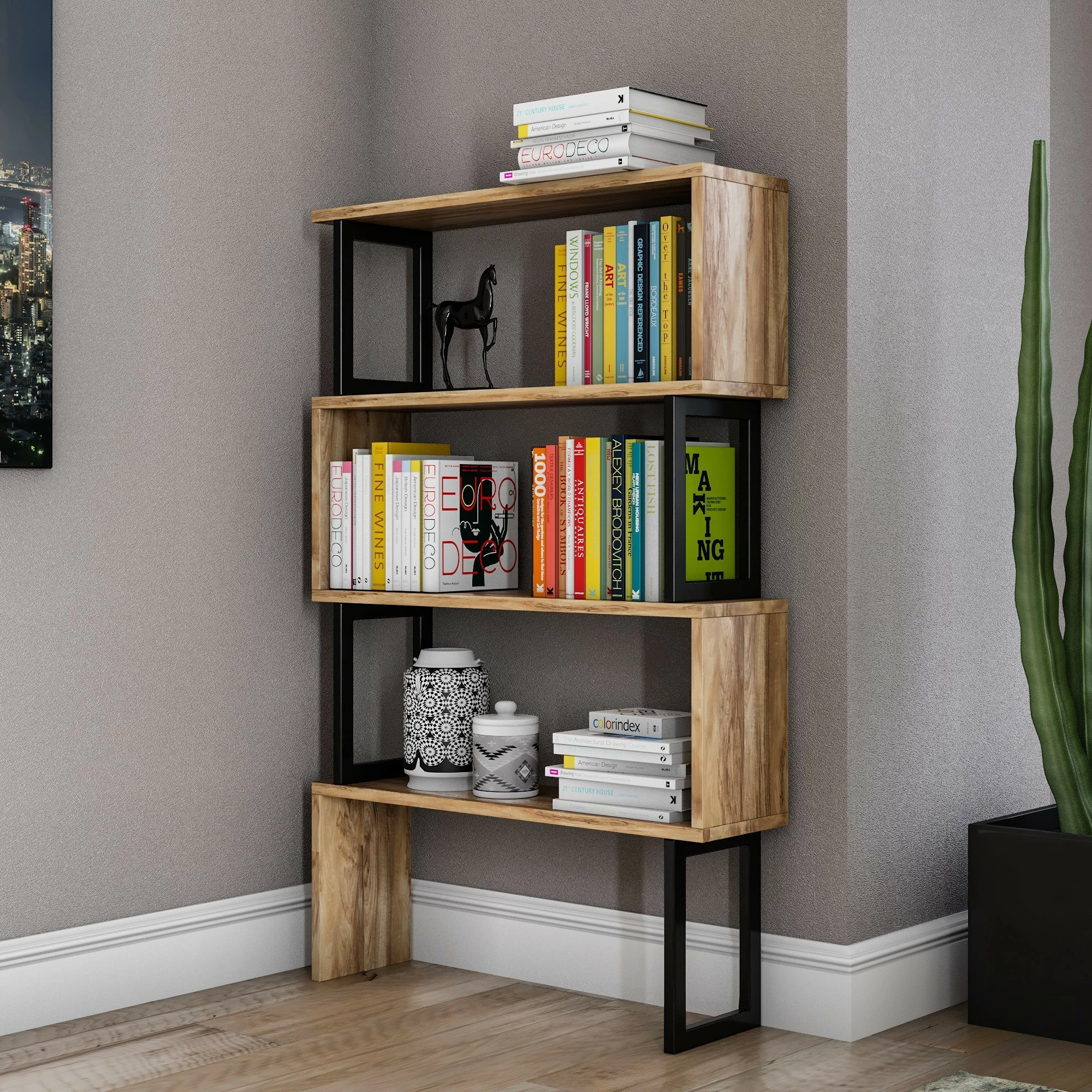 Raft librash Hanah Home, Ceylan, ngjyrë arre