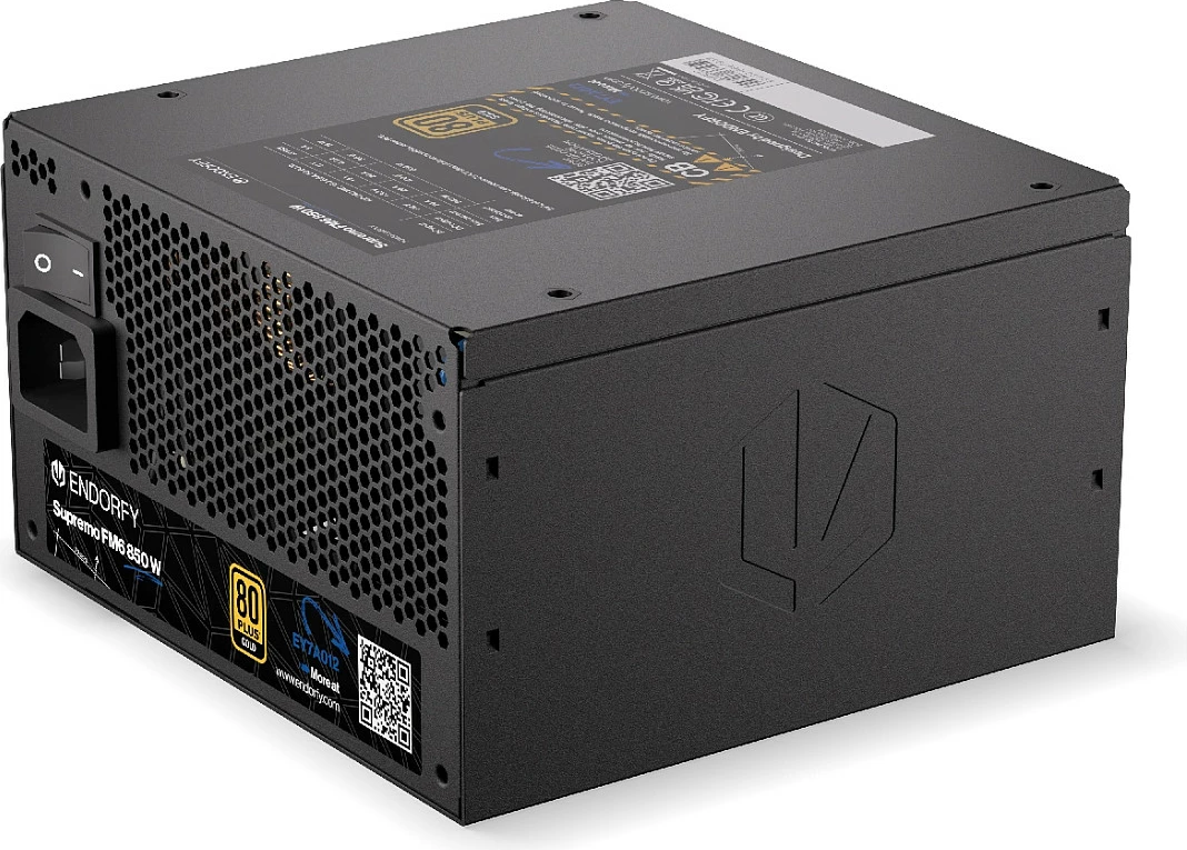 Furnizues rryme Endorfy Supremo FM6, 850W, 80 PLUS Gold, Fully Modular, ATX 3.1, i zi
