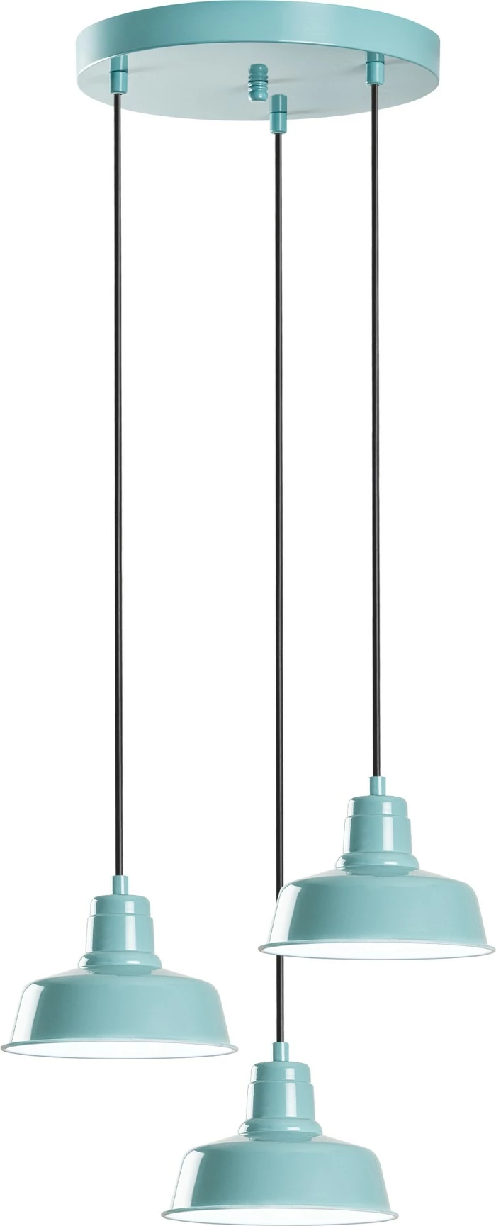 Llambë tavani Opviq Memati, ngjyrë turquoise, 3 llampa