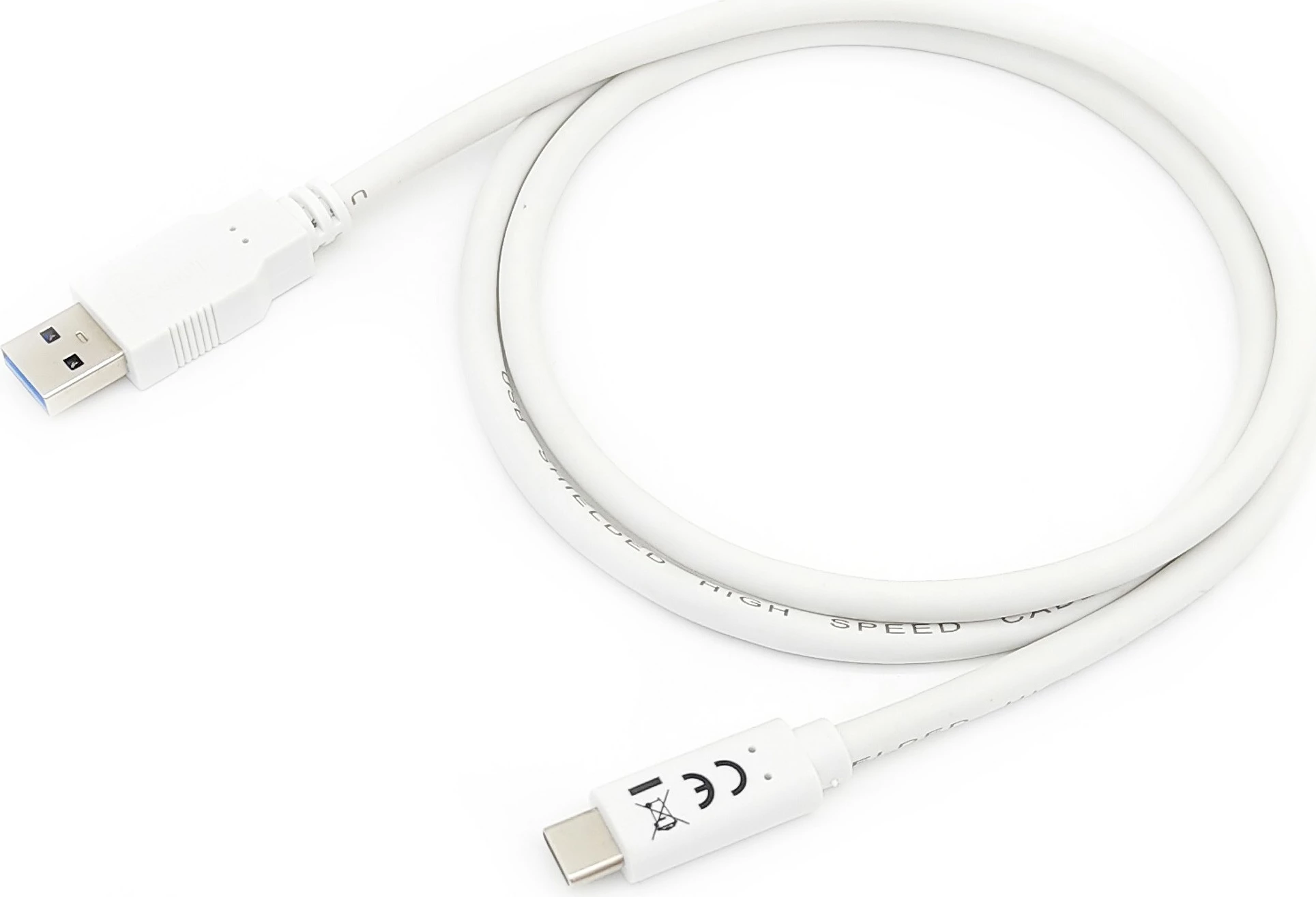 Kabëll USB Equip USB 3.2 Gen 1 Type-C në A, 1m, i bardhë