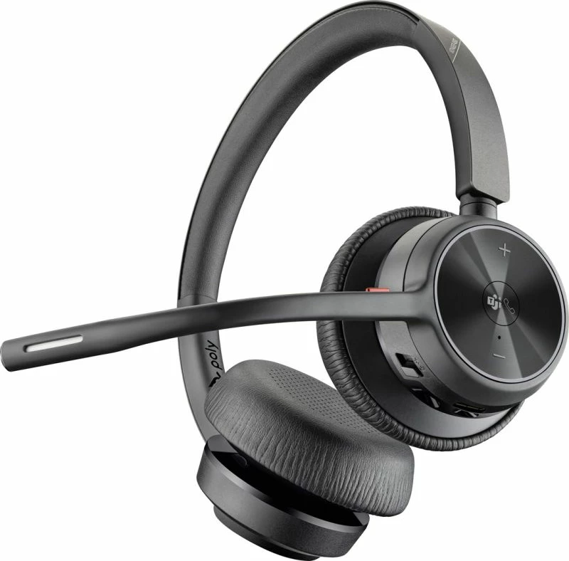 Headset Microsoft POLY Voyager 4320 me BT700, e zezë