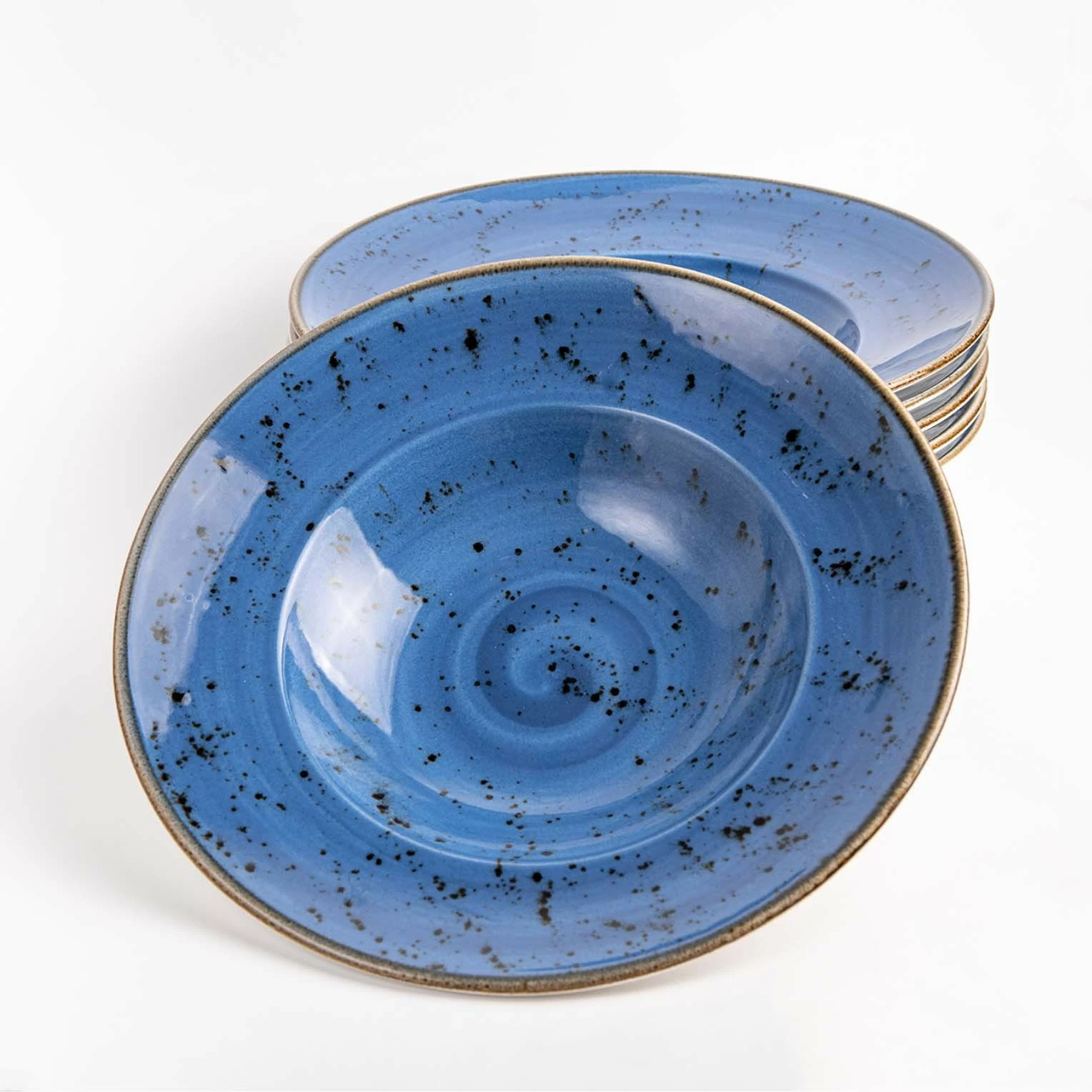 Pjatë për pasta Fine Dine Iris 27 cm 400 ml, blu, set 6 copë