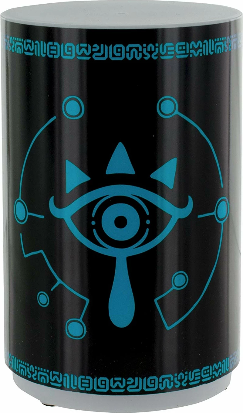 Lampë tavoline Paladone The Legend of Zelda Sheikah Eye mini 11cm, me efekte zanore, 3x AAA, e zezë
