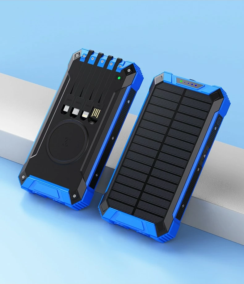 Power Bank Tech Time Fast Charging Solar Wireless Powerbank