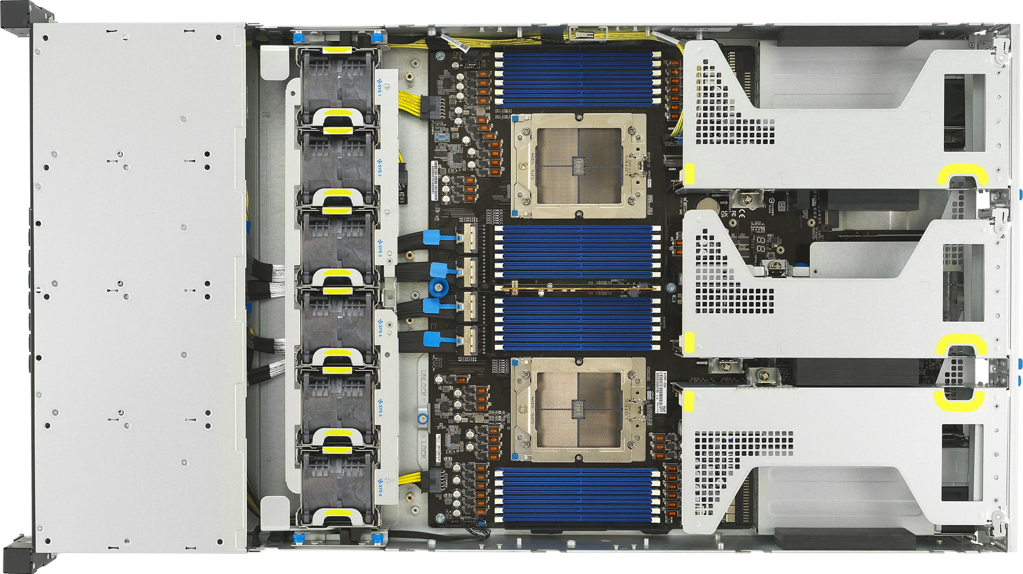 Server rack ASUS RS720A-E13-RS24G, 2U, Socket SP5, dual AMD EPYC, DDR5, 24x hot-swap, 80 PLUS Titanium, i zi/argjendtë