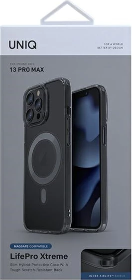 Mbështjellës UNIQ LifePro Xtreme për iPhone 13 Pro Max, MagSafe, smoke