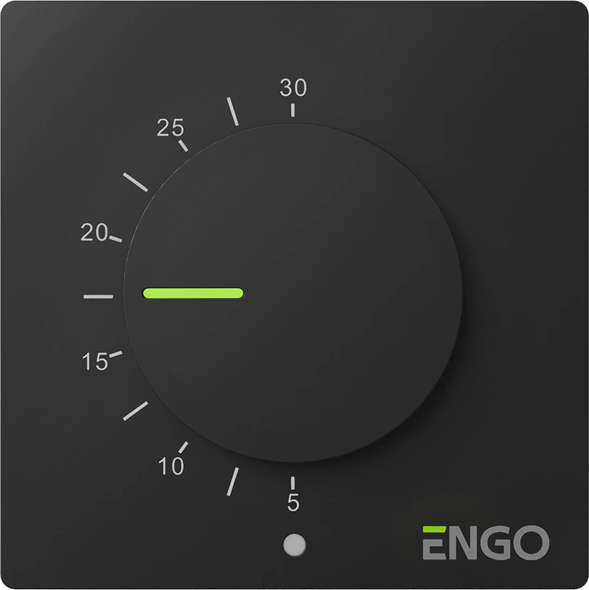 Termostat dhome Engo Esimple230B e zezë