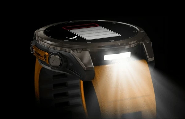Smartwatch Garmin Fenix 8 Amoled Sapphire GPS 51mm, titanium, portokalli