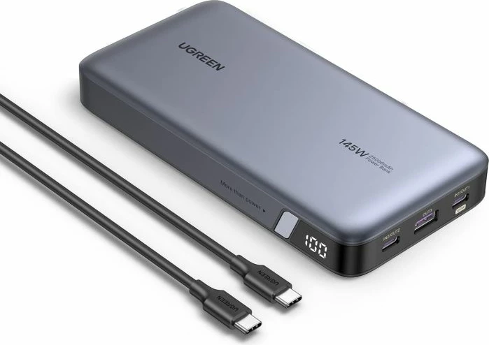 Powerbank UGREEN 90597A 25000mAh 145W 3 porta, gri